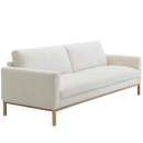 Roomio 3-Sitzer Sofa No. 4105 mit Kopfstütze Weiß