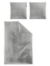 Flausch-Cotton-Garnitur-Set Zobel Silber 135 x 200 cm